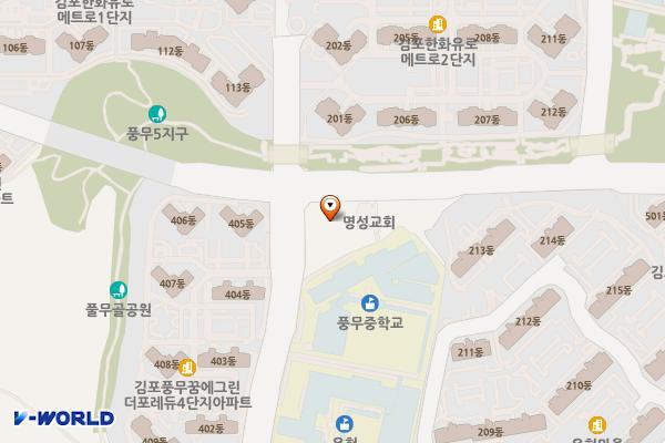 김포 풍무골든프라자2 위치 지도 — 경기도 김포시 풍무로68번길 44