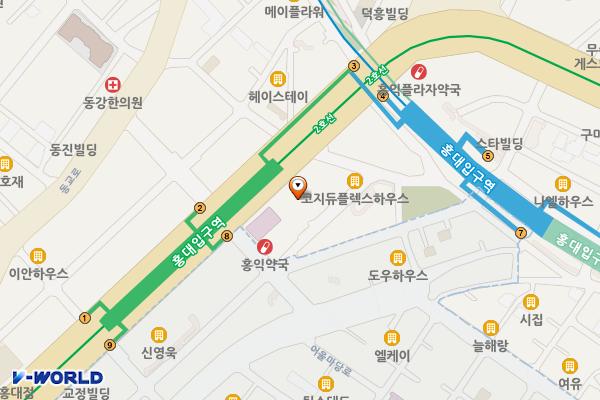홍대 와이즈파크 위치 지도 — 서울특별시 마포구 양화로 176
