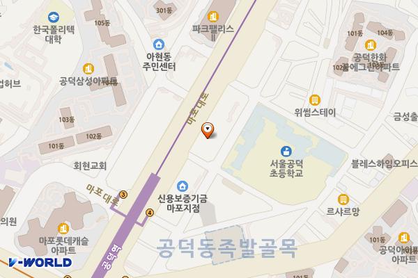 마포 별정우체국연금관리단 위치 지도 — 서울특별시 마포구 마포대로 130
