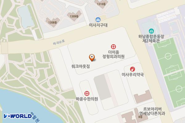 하남 성산타워엠시티 위치 지도 — 경기도 하남시 미사강변중앙로 218
