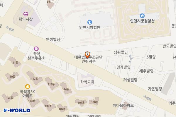 인천 대흥평창로시스빌딩 위치 지도 — 인천광역시 미추홀구 소성로 171