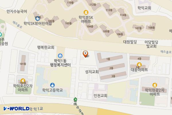 인천 유니스프라자 위치 지도 — 인천광역시 미추홀구 매소홀로 388