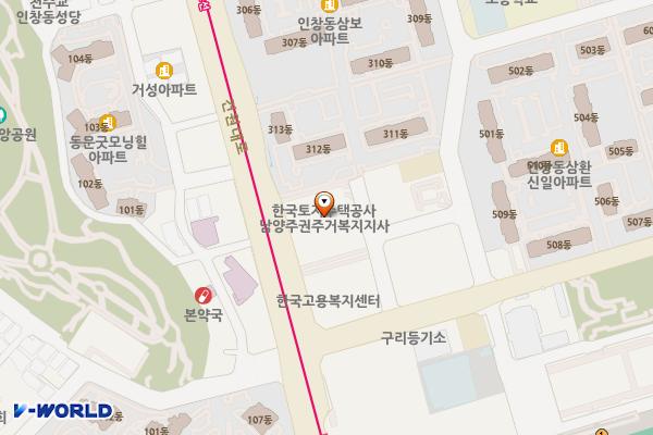 구리 태영빌딩 위치 지도 — 경기도 구리시 건원대로 44
