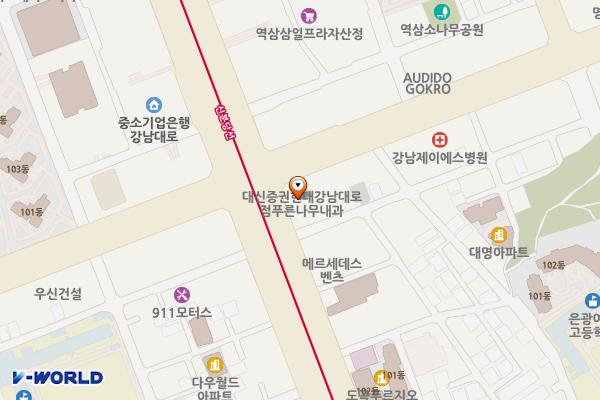 강남 뱅뱅빌딩 위치 지도 — 서울특별시 강남구 강남대로 292
