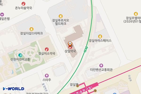 잠실 한신코아오피스텔 위치 지도 — 서울특별시 송파구 올림픽로35가길 11