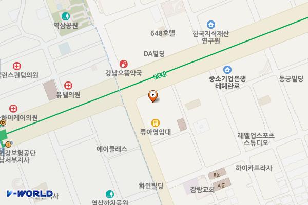 강남 삼원타워 위치 지도 — 서울특별시 강남구 테헤란로 124