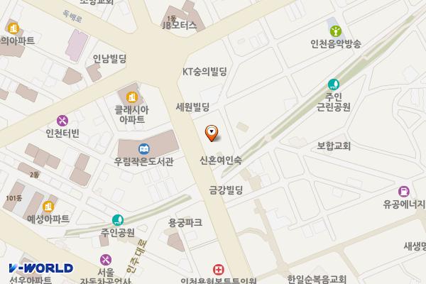 인천 아델리움오피스텔 위치 지도 — 인천광역시 미추홀구 독배로 440