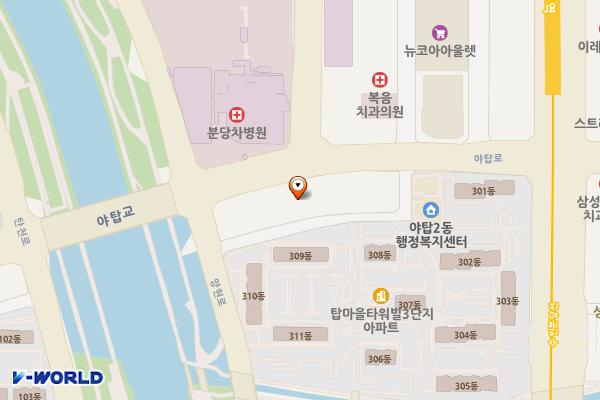 성남 에이스코아빌딩 위치 지도 — 경기도 성남시 분당구 야탑로 64
