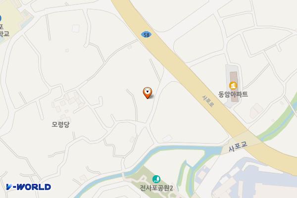 전사포리회관 위치 지도 — 경상남도 밀양시 부북면 사포중앙길 10