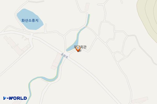 화산마을어울림마당 위치 지도 — 경상남도 밀양시 부북면 화산2길 6-1