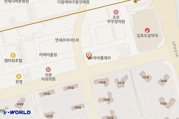 김포 센트럴프라자2 위치 지도 — 경기도 김포시 김포한강8로 386