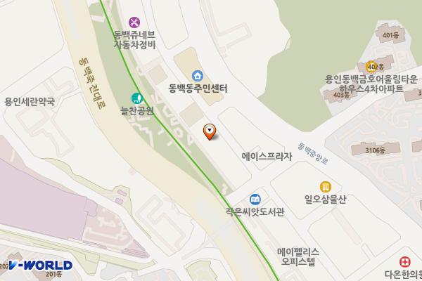 용인 새롬프라자 위치 지도 — 경기도 용인시 기흥구 동백3로11번길 33