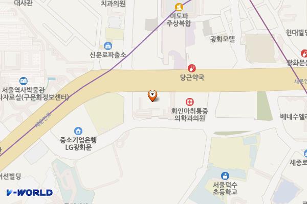 광화문 콘코디언빌딩 위치 지도 — 서울특별시 종로구 새문안로 76