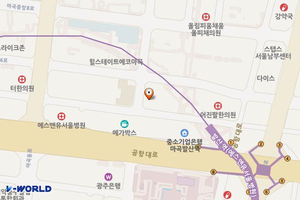 마곡 인터시티호텔 위치 지도 — 서울특별시 강서구 마곡중앙6로 76-3