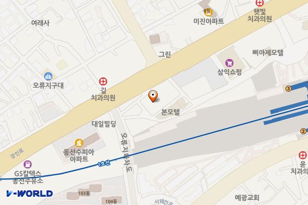 구로 오류시티월드주상복합 위치 지도 — 서울특별시 구로구 경인로 176