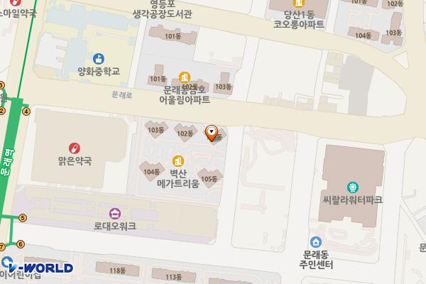 문래 벽산메가트리움아파트 위치 지도 — 서울특별시 영등포구 문래로26길 6