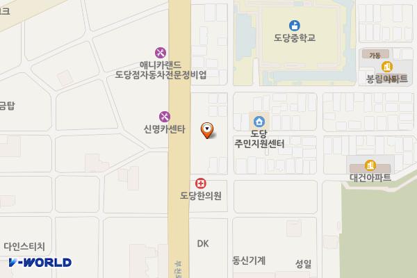 도당어울마당 부설주차장 위치 지도 — 경기도 부천시 원미구 부천로 360