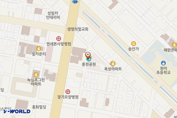 심곡지하 공영주차장 위치 지도 — 경기도 부천시 원미구 부천로54번길 23