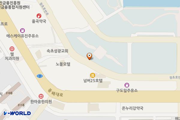 속초 피노디아2주차장 위치 지도 — 강원특별자치도 속초시 엑스포로 75