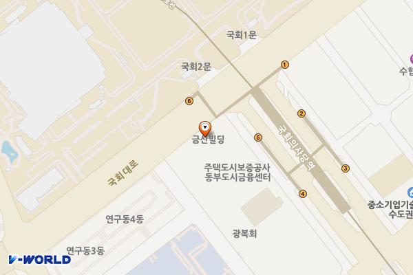 여의도 금산빌딩 위치 지도 — 서울특별시 영등포구 국회대로 750