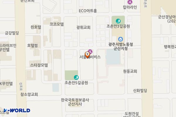 군산 대형스크린골프 위치 지도 — 전북특별자치도 군산시 조촌4길 51
