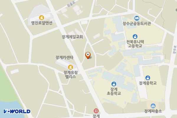 장수 기아오토큐 장계점 위치 지도 — 전북특별자치도 장수군 장계면 한들1길 2