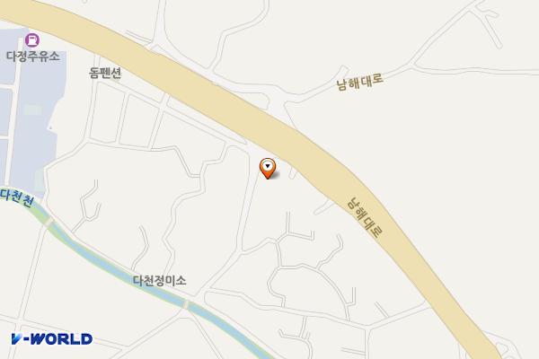 남해 다천마을회 위치 지도 — 경상남도 남해군 이동면 남해대로2363번길 5