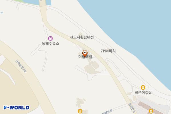 울산 더힐 위치 지도 — 울산광역시 북구 동해안로 1525