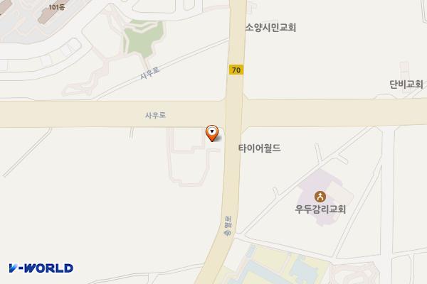 춘천 북춘천새마을금고 위치 지도 — 강원특별자치도 춘천시 충열로 153