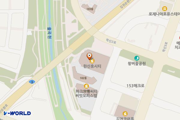 김천 한신휴시티오피스텔 위치 지도 — 경상북도 김천시 혁신1로 81