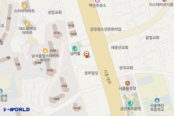 금천 시흥빌딩 위치 지도 — 서울특별시 금천구 시흥대로 155