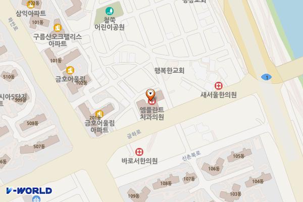 광명 비엔팰리스 위치 지도 — 경기도 광명시 금하로 529