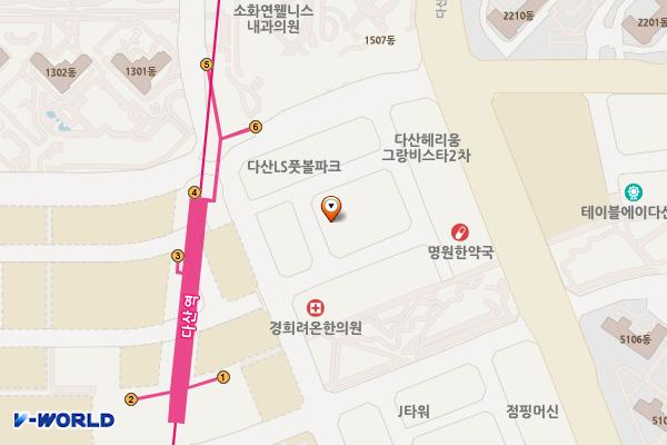 남양주 중원듀플렉스오피스텔 위치 지도 — 경기도 남양주시 다산중앙로123번길 22-56