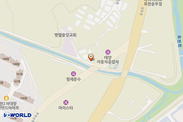 하송우리 자투리공영주차장 위치 지도 — 경기도 포천시 소흘읍 송우리 70-15