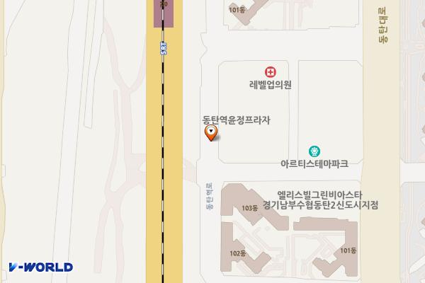 동탄역그린파킹파크 위치 지도 — 경기도 화성시 동탄역로 122