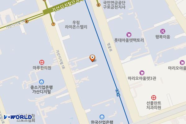 대륭테크노타운22 위치 지도 — 서울특별시 금천구 가산디지털1로 146