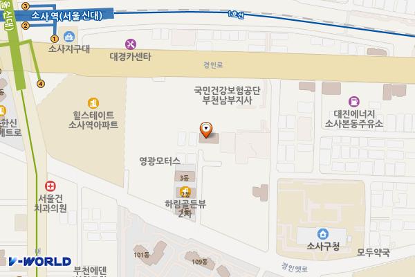 디벨로하우스 위치 지도 — 경기도 부천시 소사구 경인옛로55번길 22