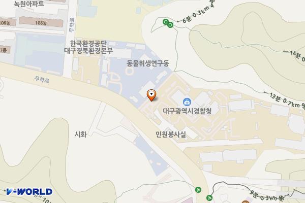 대구 경찰청 위치 지도 — 대구광역시 수성구 무학로 227