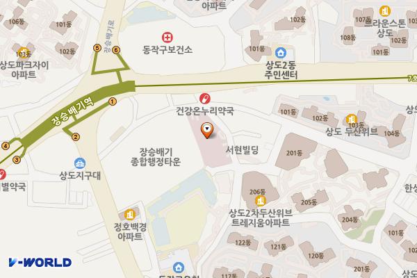 동작구청 신청사 위치 지도 — 서울특별시 동작구 장승배기로 70