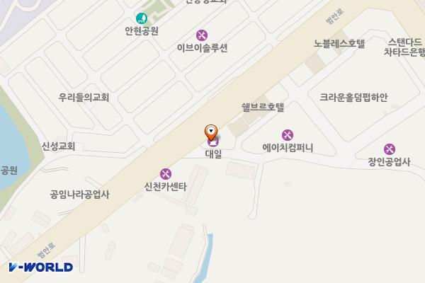 HD현대오일뱅크 영진주유소 위치 지도 — 경기도 광명시 범안로 984