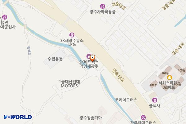 HD현대오일뱅크 새광주셀프주유소 위치 지도 — 경기도 광주시 경충대로 1515