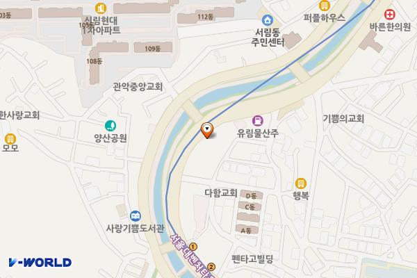 HD현대오일뱅크 신림LPG충전소 위치 지도 — 서울특별시 관악구 신림로 170
