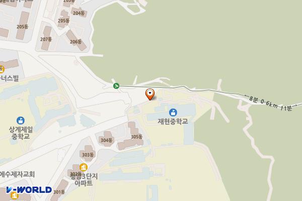 재현중학교 위치 지도 — 서울특별시 노원구 덕릉로82길 64