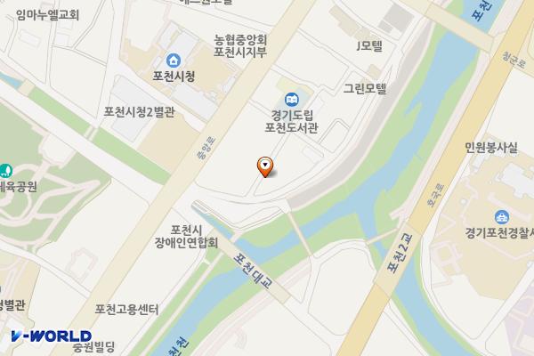 신읍1통 자투리(쌈지)주차장 위치 지도 — 경기도 포천시 신읍동 62-8