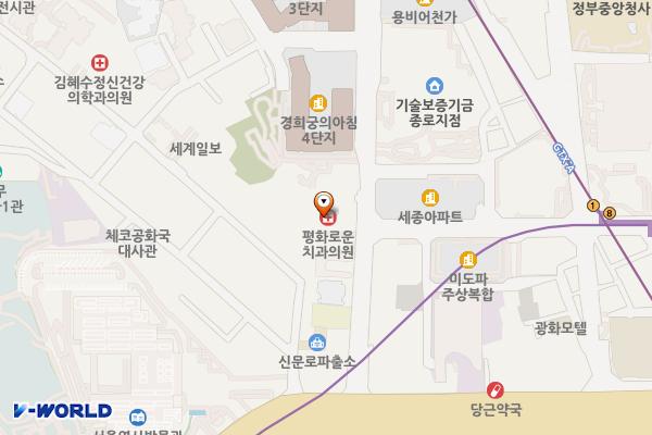 동원리소스 서울지점 위치 지도 — 서울특별시 종로구 새문안로3길 15