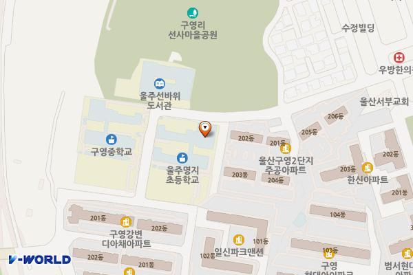 울주명지초등학교 위치 지도 — 울산광역시 울주군 범서읍 점촌4길 17