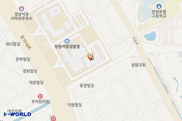 창원지방법원 위치 지도 — 경상남도 창원시 성산구 창이대로 681