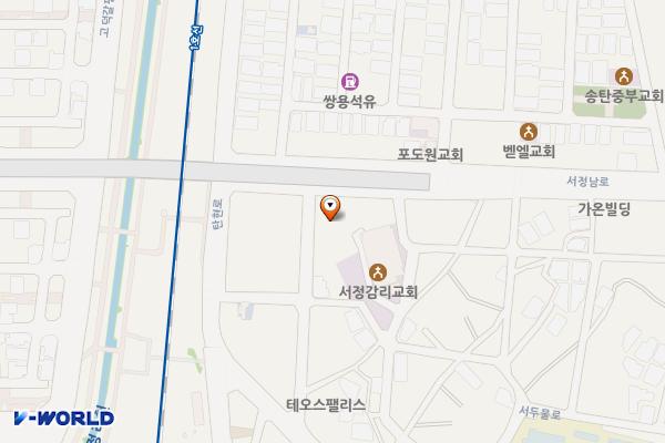 평택 서정감리교회 위치 지도 — 경기도 평택시 서정역로58번길 34