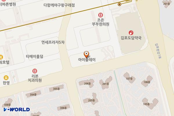 고은메디타워(김포) 위치 지도 — 경기도 김포시 김포한강8로 382