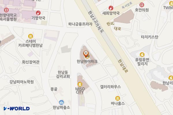 한남 아이파크(용산) 위치 지도 — 서울특별시 용산구 독서당로 46